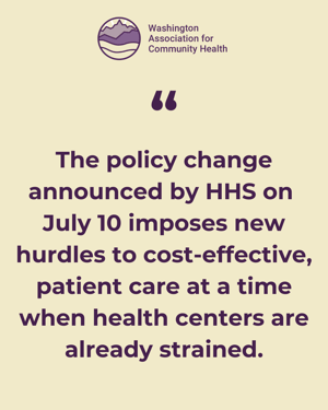 Stmt on HHS Recission Impacting Immigrant Coverage